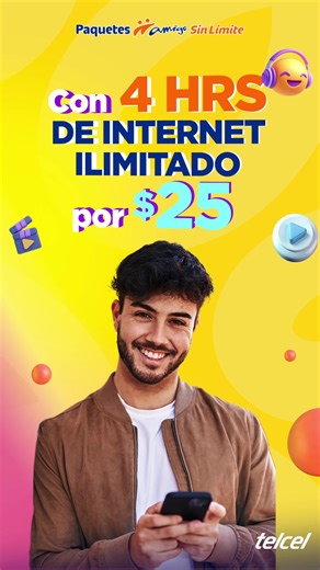 180K views | Diviértete por horas con tus Paquetes Internet Amigo | Telcel | Facebook