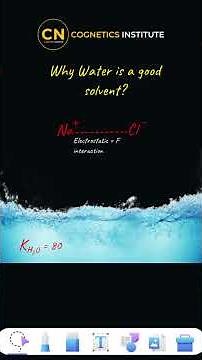 why water is called universal solvent? #class12physics #electricchargesandfields #cbse2026 #cbse
