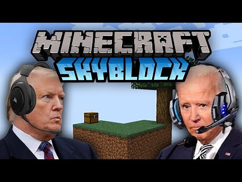 US Presidents Play Minecraft Skyblock
