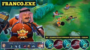 124K views · 4.4K reactions | FRANCO.EXE || FRANCO BERULAH LAGI DENGAN ITEM SKYPIERCER DAN CAKAR LOCK ZILONG SAMPAI MAMP*S 藍 #mobilelegends #MLBB #Franco #MobileLegendsBangBang #MLBBCreator #MLBBNEXT2025 | Bang RU Gaming | Facebook