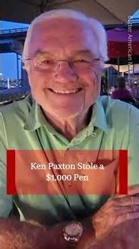 Ken Paxton STOLE a $1,000 Pen — Now the Victim Is Speaking Out