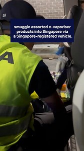𝐒𝐞𝐚𝐭-𝐜𝐫𝐞𝐭 𝐜𝐨𝐦𝐩𝐚𝐫𝐭𝐦𝐞𝐧𝐭 On 15 April 2025, ICA officers at Woodlands Checkpoint foiled an attempt to smuggle assorted e-vaporiser products into Singapore via a Singapore-registered car. ICA officers directed the vehicle for enhanced checks and uncovered 455 pieces of assorted e-vaporiser products hidden in various compartments of the vehicle. The case was referred to the Health Sciences Authority for further investigation. As Guardians of Our Borders, ICA is committed to facilita