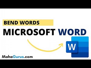 How to Bend Words in Microsoft Word | Bend Words MS Word