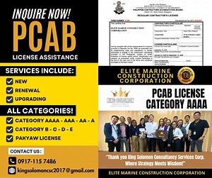 15 reactions | PCAB License (Category AAAA) Approved! A huge thank...