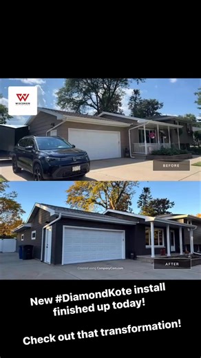 New #DiamondKote install today! Check out this transformation! Diamond Kote Siding System | Wisconsin Exteriors