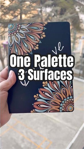 Only 3 Primary Colors… and THIS Happened! 🎨 Mandala on Journal, Tote Bag & Stone