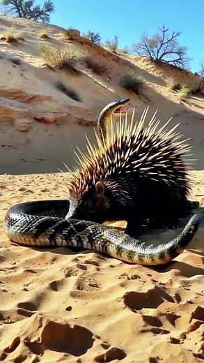 Can a Python Successfully Hunt a Porcupine in Defense Mode?