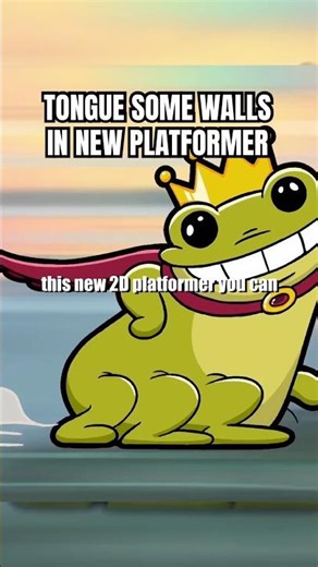 Tongue them walls good in new 2D Platformer. #croakgame #indiegames #gamestoplay #steamnextfest