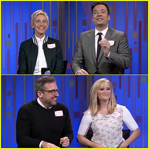 Jimmy Fallon Plays Password with Reese Witherspoon, Ellen DeGeneres, & Steve Carell on ‘The Tonight Show’!