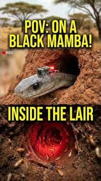 POV: Mounting a Micro Camera on a Black Mamba (Inside the Termite Mound Lair)