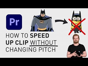 How to speed up clip without changing pitch Premiere Pro