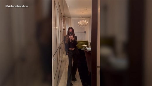 Watch: Victoria Beckham's legs go on for miles in fitted flares