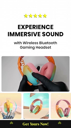 wireless bluetooth gaming headset with 3 mode connection & ultra low latency 3 1080p