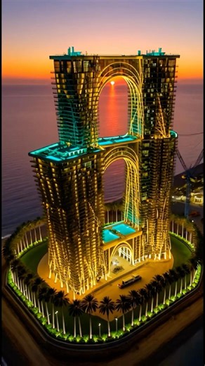 Building the Impossible: 24s Epic Royal Atlantis Dubai Construction Timelapse! 🏗️✨