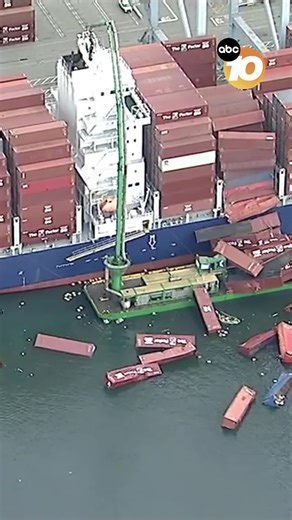 7.2K views · 73 reactions | Dozens of shipping containers fell off a...