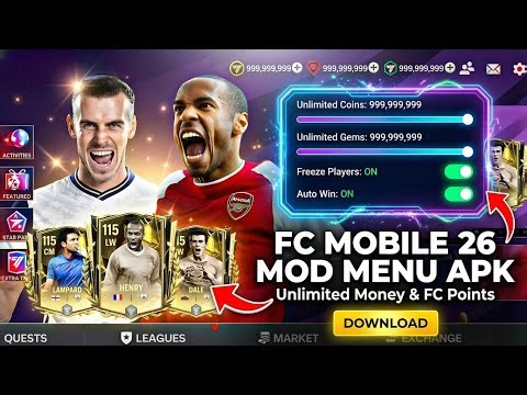 FC MOBILE MOD MENU V26.1.02 ✅ Unlimited Money, Fc Points - FC Mobile Mod Menu | Fc Mobile Mod Apk