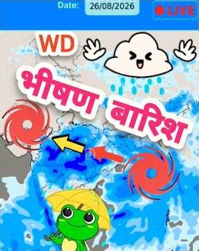 15 दिनों तक का सम्पूर्ण भारत का मौसम BOB में शक्तिशाली सिस्टम से होगी कई राज्यों में तबाह वाली बारिश