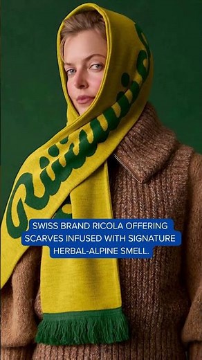 Ricola debuts scarves that smell like cough drops