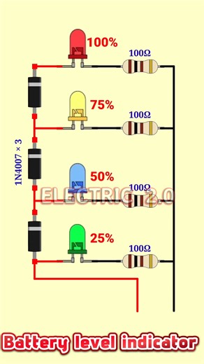 3.7v Battery level indicator #diy #electronics | Electric 2.0