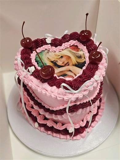 Heart-Shaped Cake by Home Baker in Tucson