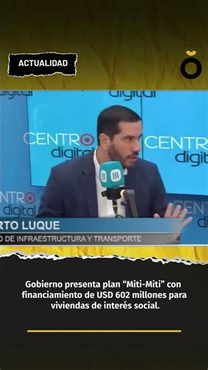 Roberto Luque anuncia financiamiento millonario para el plan "Miti-Miti"