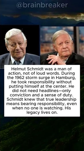 Helmut Schmidt: Leadership Through Responsibility