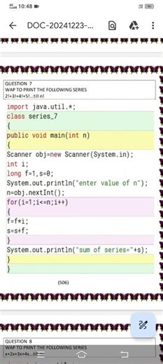 Blue Java : series part - 7