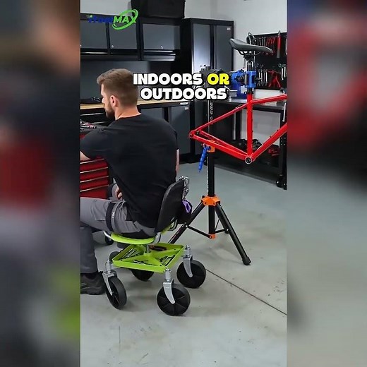 Garden Seat Cart with 360° Wheels — Sit, Roll & Garden Without Strain