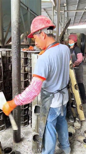 Efficient Industrial Process of Casting Durable Concrete Pillars and Posts