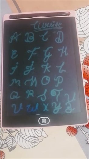 cursive writing A to z