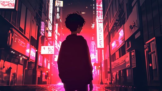 Cityscape, Neon Lights, Urban. Free Stock Video