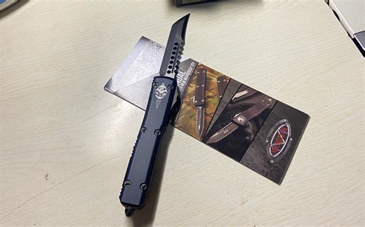 Microtech Ultratech Hellhound 119-1DLCT 微技术S剑标 UT地狱犬DLC黑色涂层