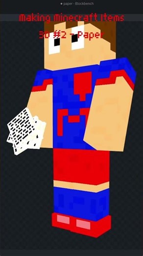 Making #minecraft Paper #3dmodeling