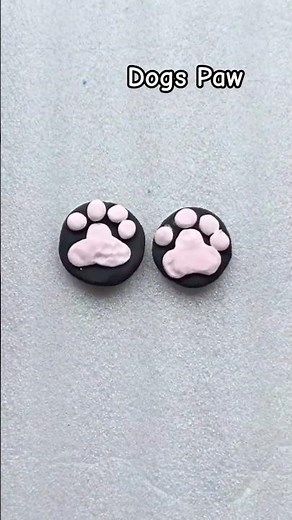How To Make A Dog Paw Print In Clay 🐾🐾🐾 ♥️#shorts #viral #youtube #cartoon