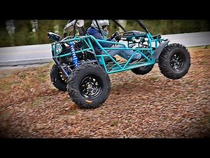 Long travel 670cc Buggy First Drive after wreck! Does wheelies (Pt. 6)