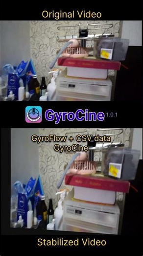 GyroCine CSV data using