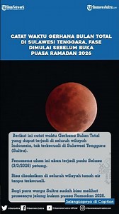 Catat Waktu Gerhana Bulan Total di Sulawesi Tenggara, Fase Dimulai Sebelum Buka Puasa Ramadan 2026