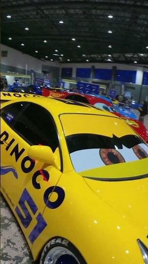 Car Show with Lightning McQueen, Cruz Ramirez and Friends in Real Life