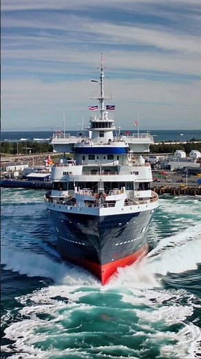 Giant ship successfully launched