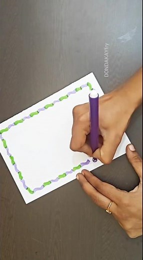 Quick and easy project work design border|Simple project work design|Project work border design #art