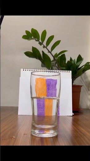 Water Refraction 🌈 #science #experiment #learnit #home