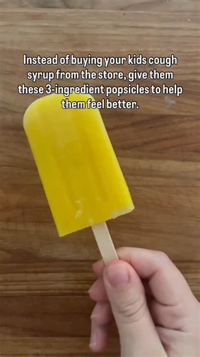 Cough Syrup Popsicles ⬇️ Recipe below, or comment POP and I’ll send it over to you! When your kids aren’t feeling great, these popsicles feel like a treat but are actually helping them heal. Pineapple is naturally soothing and contains bromelain, an enzyme found in the core that supports the body’s response to inflammation and helps break up mucus. Keeping the core intact is key to getting the most benefit. Add in raw honey for its natural cough-soothing properties, and you’ve got something far 