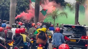 AL Hilal vs Mouloudia Alger 21/11/2025 Virage Sud Mouloudia à Rwanda. | Ultra Style