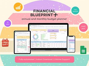 Financial Planner: Automated Budget Spreadsheet With Debt Tracker (digital Download) - Etsy Canada