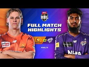 Perth Scorchers v Hobart Hurricanes Match Highlights | #BBL15