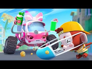 Sneezing Outburst 🤧! | Super Ambulance Song🚑| Monster Truck | Kids Songs | BabyBus