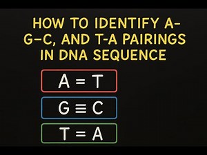 How to Identify A-T, G-C, and T-A Pairings in DNA Sequence with 3 Examples