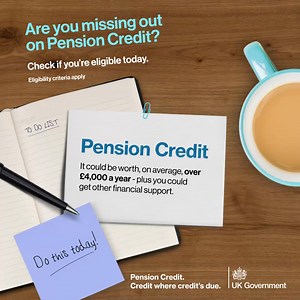 Pension Credit tops up your Pension income, and can also help with day-to-day living costs. | Department for Work and Pensions - DWP