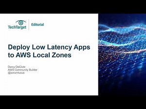How to Deploy Low Latency Apps to AWS Local Zones