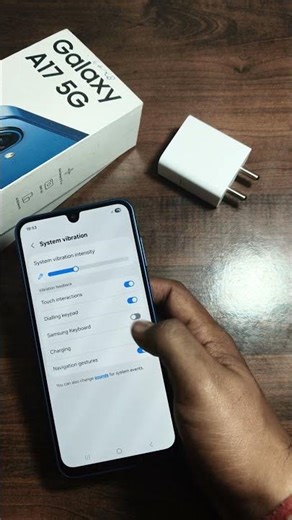 How to Turn On or Off System Vibration in Samsung Galaxy A17 5G